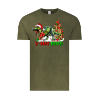 T- Rex X-mas Mood Vintage Tee | Teevron