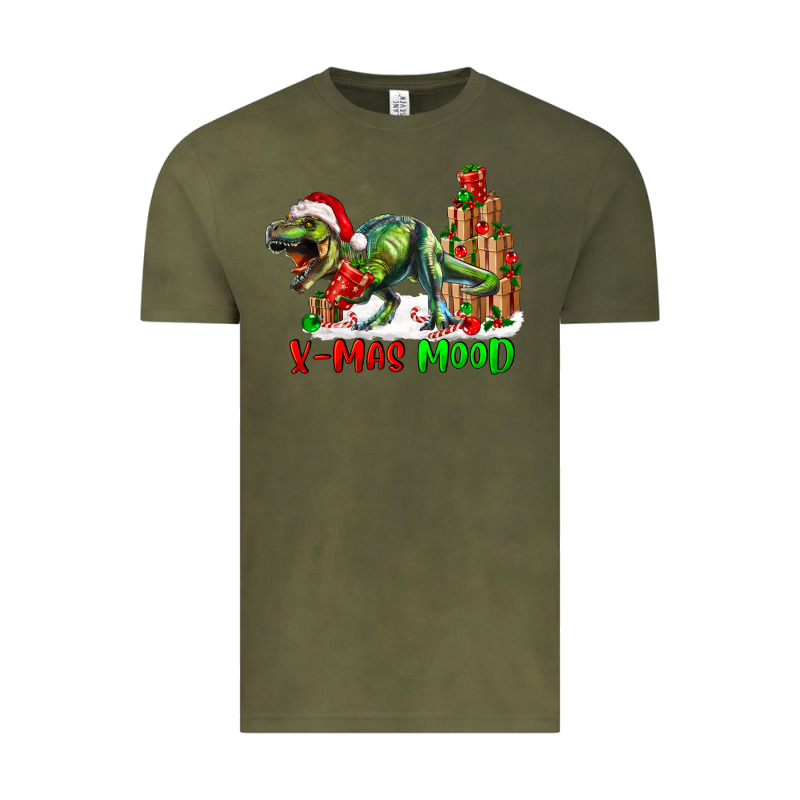 T- Rex X-mas Mood Vintage Tee by RanaPortraitStore | Teevron