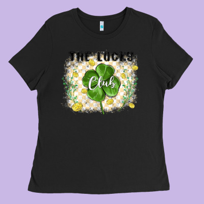 The Lucky Club Ladies Tee Designed By Maliassmallbusiness