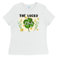 White the lucky club Ladies Tee - MaliasSmallBusiness