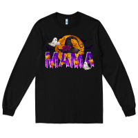 Black Halloween Mama Long Sleeve Tee - texasbilliewilder