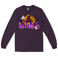 Plum Halloween Mama Long Sleeve Tee - texasbilliewilder