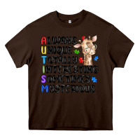 Chocolate Brown always unique autism Heavy Core Tee - MaliasSmallBusiness