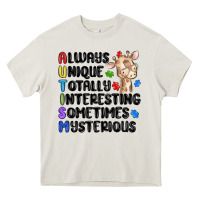 Cream always unique autism Heavy Core Tee - MaliasSmallBusiness