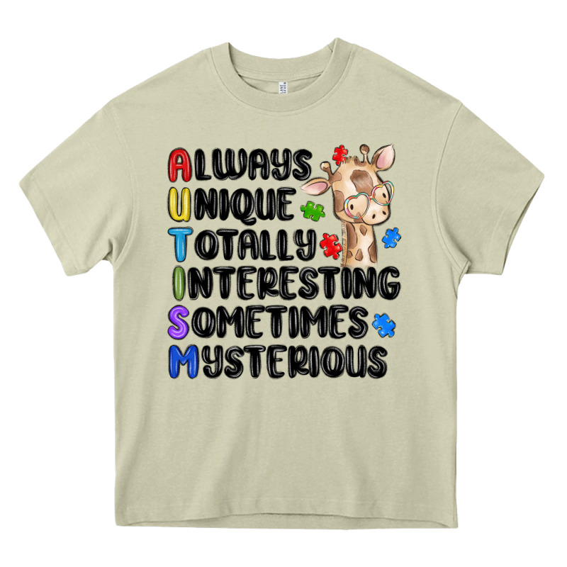 Always Unique Autism Heavy Core Tee by MaliasSmallBusiness | Teevron