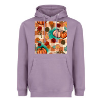 Lavender floral pumpkins seamless pattern Heavyweight Hoodie - BundleAndBundleShop