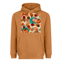 Meerkat floral pumpkins seamless pattern Heavyweight Hoodie - BundleAndBundleShop
