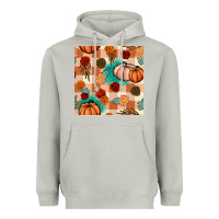 Moon Dust floral pumpkins seamless pattern Heavyweight Hoodie - BundleAndBundleShop