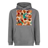 Storm floral pumpkins seamless pattern Heavyweight Hoodie - BundleAndBundleShop