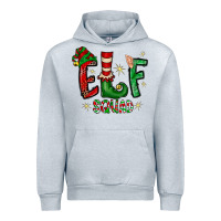 Heather Grey Elf Squad Urban Hoodie - CowhideDigitalArt