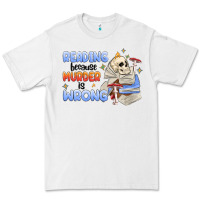 White reading because murder is wrong Premium Tee - MaliasSmallBusiness
