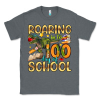 Charcoal Heather roaring in to 100 day of school Classic Tee - Artiststas