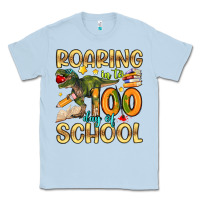 Dusty Blue roaring in to 100 day of school Classic Tee - Artiststas