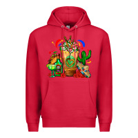 Cardinal Mexican Cold Drink With Cactus Sombrero And Tequil Premium Hoodie - FaDigitalArtStudio