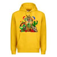 Lemon Mexican Cold Drink With Cactus Sombrero And Tequil Premium Hoodie - FaDigitalArtStudio