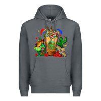 Rock Mexican Cold Drink With Cactus Sombrero And Tequil Premium Hoodie - FaDigitalArtStudio