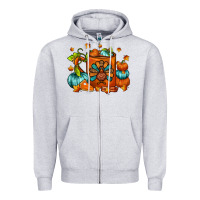 Heather Grey Thanksgiving Coffee Mug Zipper Hoodie - FaDigitalArtStudio