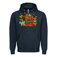 Navy Thanksgiving Coffee Mug Zipper Hoodie - FaDigitalArtStudio
