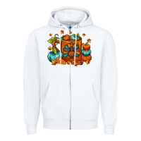 White Thanksgiving Coffee Mug Zipper Hoodie - FaDigitalArtStudio