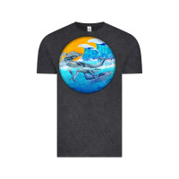 Vintage Black humpback whale Vintage Tee - BarkalooDesign