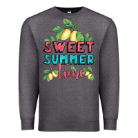 Charcoal Heather sweet summer time lemonade Premium Sweatshirt - BundleAndBundleShop