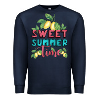 Navy sweet summer time lemonade Premium Sweatshirt - BundleAndBundleShop