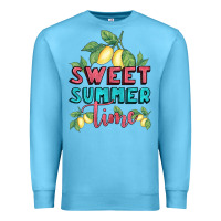 Ocean Blue sweet summer time lemonade Premium Sweatshirt - BundleAndBundleShop