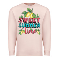 Pale Pink sweet summer time lemonade Premium Sweatshirt - BundleAndBundleShop