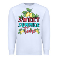 White sweet summer time lemonade Premium Sweatshirt - BundleAndBundleShop