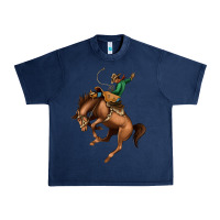 Navy Bucking Bronco Rodeo Urban Heavy Tee - Bettercallsaul