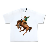 White Bucking Bronco Rodeo Urban Heavy Tee - Bettercallsaul