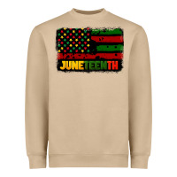 Mushroom juneteenth american flag Heavyweight Sweatshirt - CowGirlArtShop