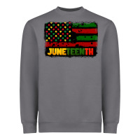 Storm juneteenth american flag Heavyweight Sweatshirt - CowGirlArtShop
