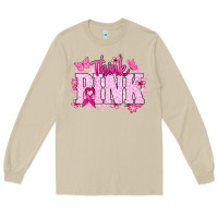 Mushroom Think pink Long Sleeve Tee - NancyCooperArtShop