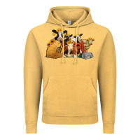 Vintage Mustard farm animals with sunflower headbands Vintage Hoodie - Jasminsmagicworld