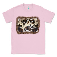 Bubblegum Pink Cowhide Leopard Background Classic Tee - JahusDesignShop