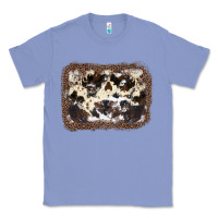 Colony Blue Cowhide Leopard Background Classic Tee - JahusDesignShop