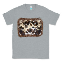 Heather Grey Cowhide Leopard Background Classic Tee - JahusDesignShop