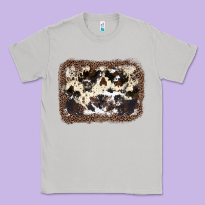 Cowhide Leopard Background Classic Tee Designed By Jahusdesignshop