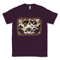 Plum Cowhide Leopard Background Classic Tee - JahusDesignShop