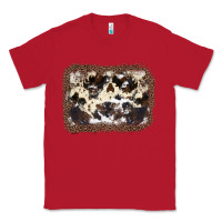 Red Cowhide Leopard Background Classic Tee - JahusDesignShop