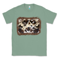 Sage Cowhide Leopard Background Classic Tee - JahusDesignShop