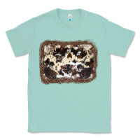 Seafoam Cowhide Leopard Background Classic Tee - JahusDesignShop