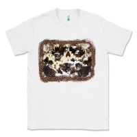 White Cowhide Leopard Background Classic Tee - JahusDesignShop