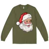 Army Green Santa Claus Long Sleeve Tee - RanaPortraitStore