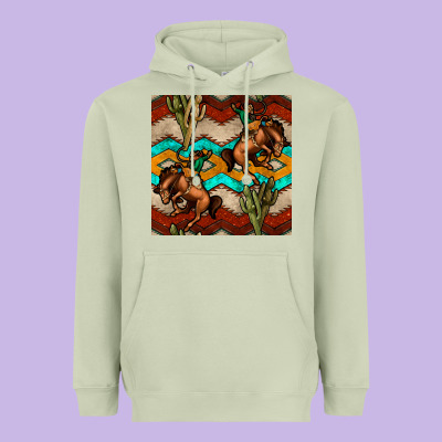 Native American Aztec Seamless Pattern 5 Heavyweight Hoodie Designed By Bundleandbundleshop