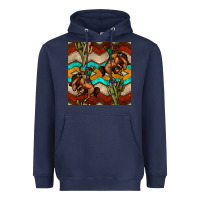 Navy native american aztec seamless pattern 5 Heavyweight Hoodie - BundleAndBundleShop