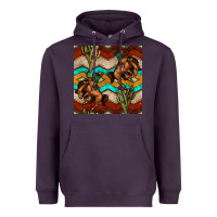 Plum native american aztec seamless pattern 5 Heavyweight Hoodie - BundleAndBundleShop