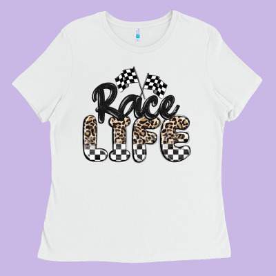 Race Life Ladies Tee Designed By Maliassmallbusiness