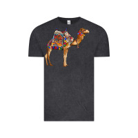 Vintage Black camel with colorful saddle Vintage Tee - BarkalooDesign